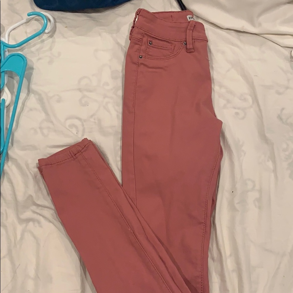 Mid rise skinny jeans